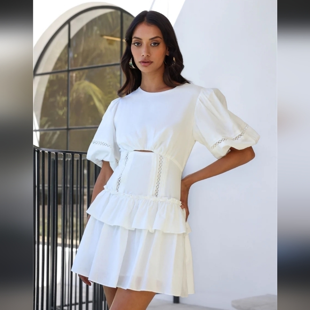 Hello Molly White Mini Dress_10